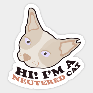 Shop for a Cause: Neutered Cat Sticker